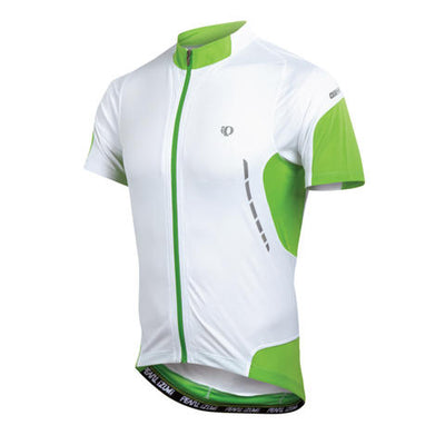 Pearl Izumi Elite jersey fietsshirt korte mouwen wit met groen