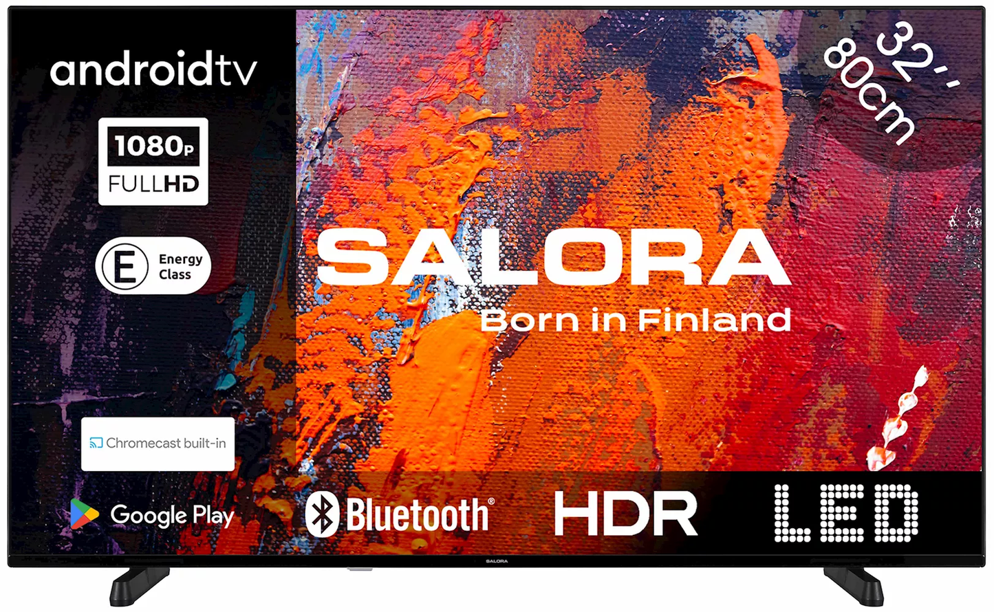 Salora 32FA550 Led televisie met Android smart TV en Chromecast