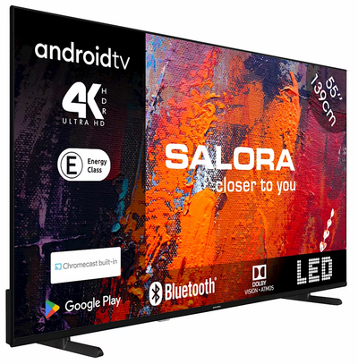 Salora 55UA550 slanke Android Smart televisie