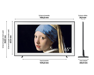 Samsung QE65LS03BGUXXN Frame Design: maak van het TV-scherm een kunstwerk aan de muur