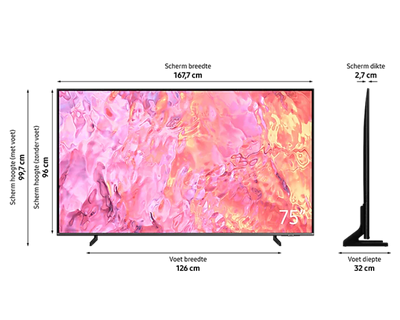 Samsung QE75Q67CAUXXN smart televisie
