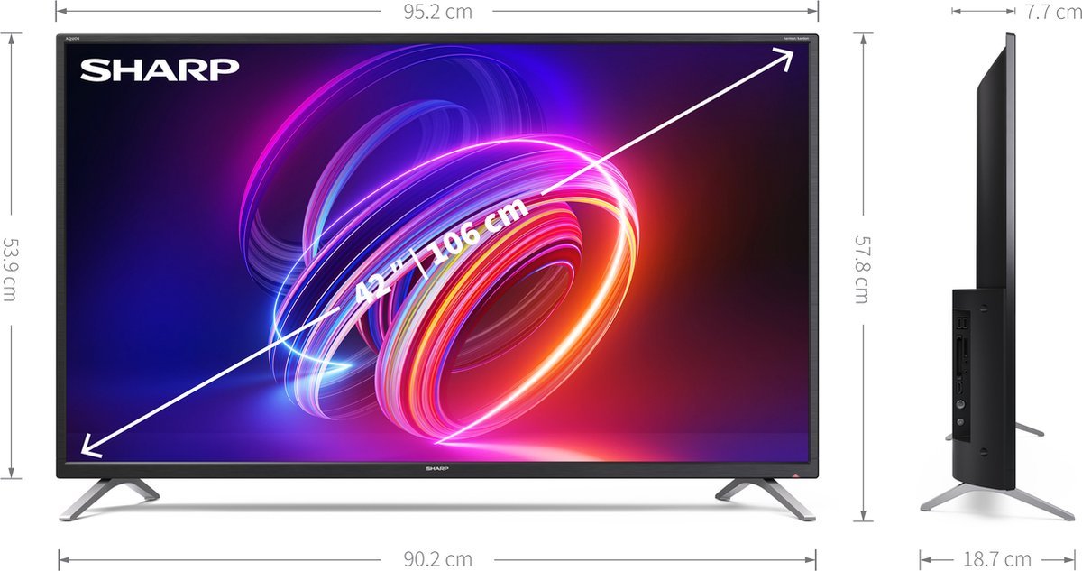 Sharp 42LED2 Televisie met 4K Ultra HD scherm