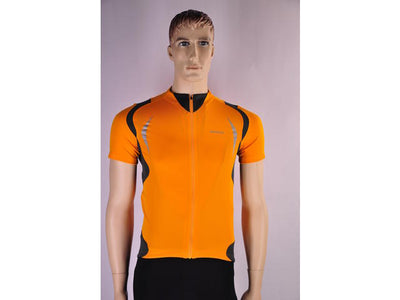 Shimano Shirt km fietsshirt korte mouwen oranje met zwart heren
