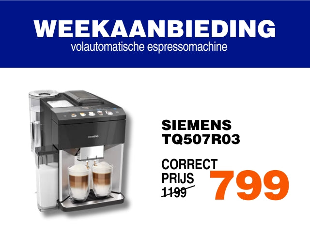 Siemens TQ507R03 Volautomatische espressomachine