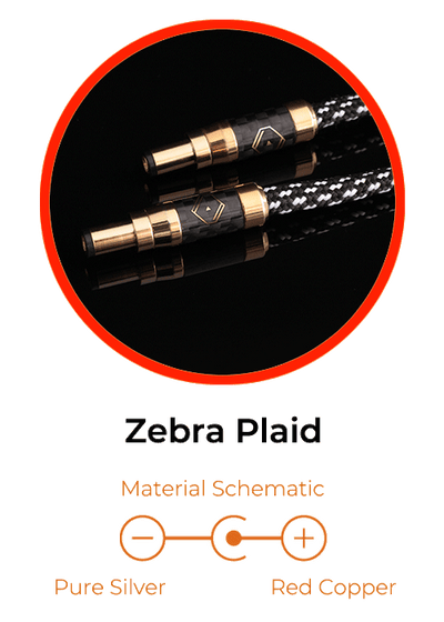 Silent Angel Bastei 12V Zebra Plaid DC Upgrade kabel