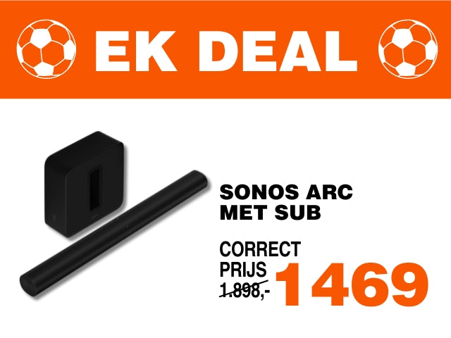 Sonos Sonos Arc met Sub 3.1 surround systeem zwart