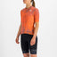 Sportful Rocket fietsshirt korte mouwen oranje dames
