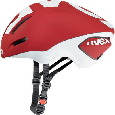 Uvex Edaero race fietshelm rood/wit