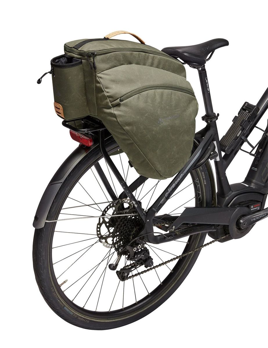 Vaude eSilkroad Plus achter fietstas voor E-bike khaki