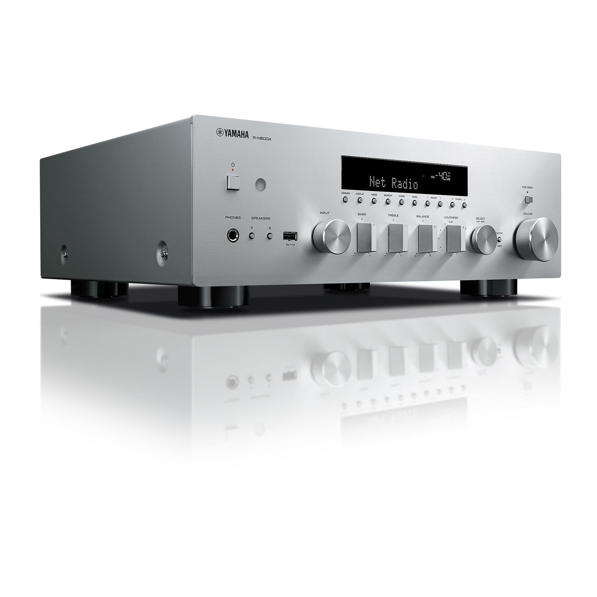 Yamaha RN600A ZILVER Netwerk receiver met Musiccast