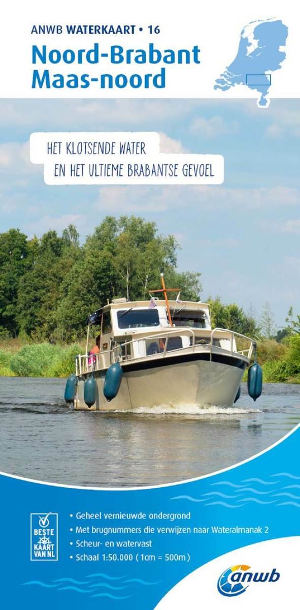 ANWB Waterkaart 16 Noord-Brabant/Maas-Noord
