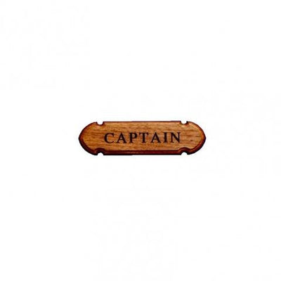 ARC Naamplaat "Captain" 10x2,5 cm