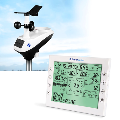 Alecto BR-1800 Buienradar weerstation met sensoren voor regen, temperatuur,wind,lucht