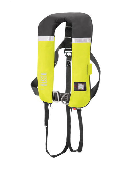 Besto Inflatable Pro 300N automatisch reddingsvest 300N geel