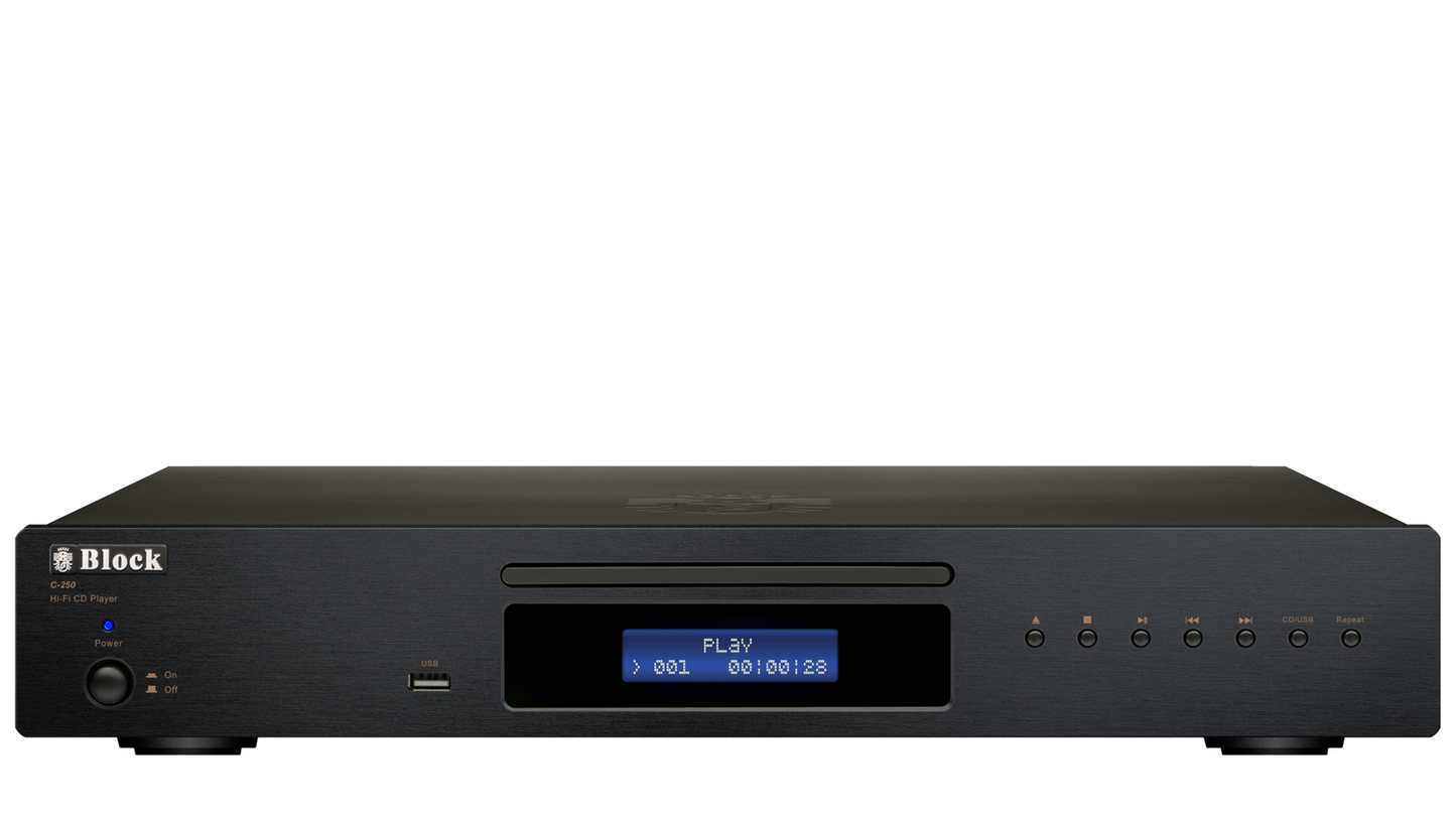 Block Audio C-250 Black met USB ingang,optionele ab gaat via de versterker V-250