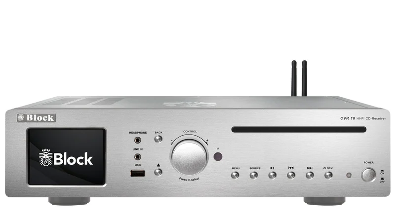 Block Audio CVR-200 MK2 zilver met CD Blu-ray en internet radio ingebouwd