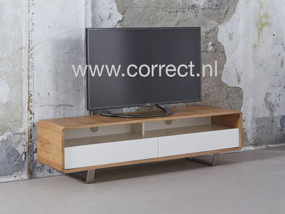 CSW AV-3407 tv meubel met witte laden 40x150 hoog 40 cm