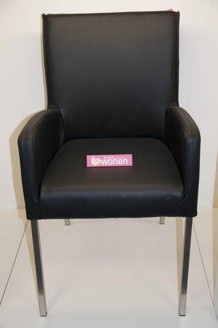 CSW Arm Chair Floor eetkamerstoel met RVS-frame, armleuninghoogte 67 cm