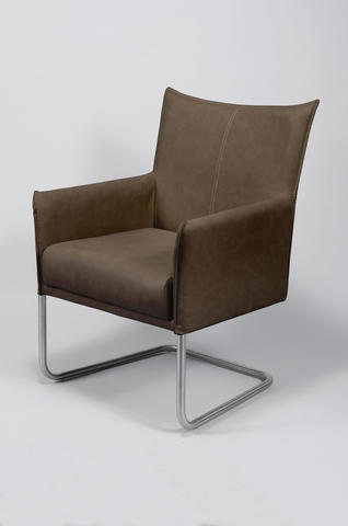 CSW SWING loungefauteuil RVS slede frame