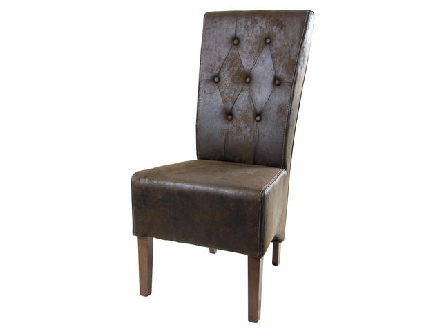 CSW Toto slanke hoge stoel gecapitonneerde leuning geeft landelijke stijl