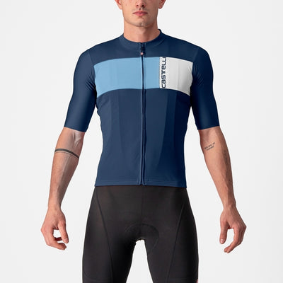 Castelli Prologo 7 fietsshirt korte mouwen blauw heren