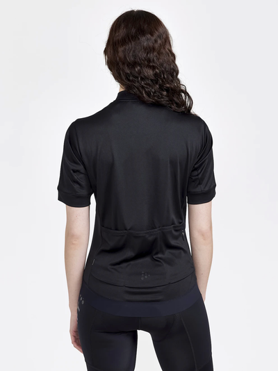 Craft Core Essence Jersey RF fietsshirt korte mouwen zwart dames