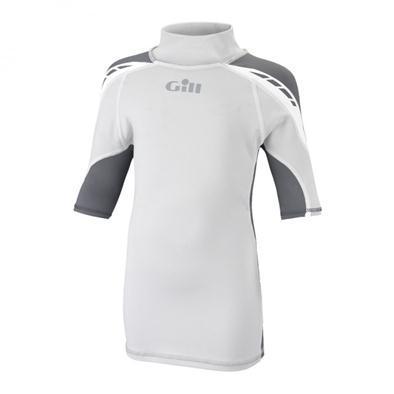 Gill Junior UV Sport Rash Vest, jeugd rekbare tussen- of bovenlaag met korte mouwen