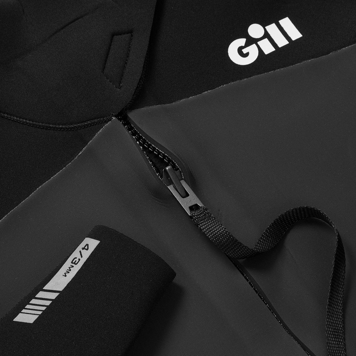 Gill Pursuit Full arm 4/3mm wetsuit zwart dames