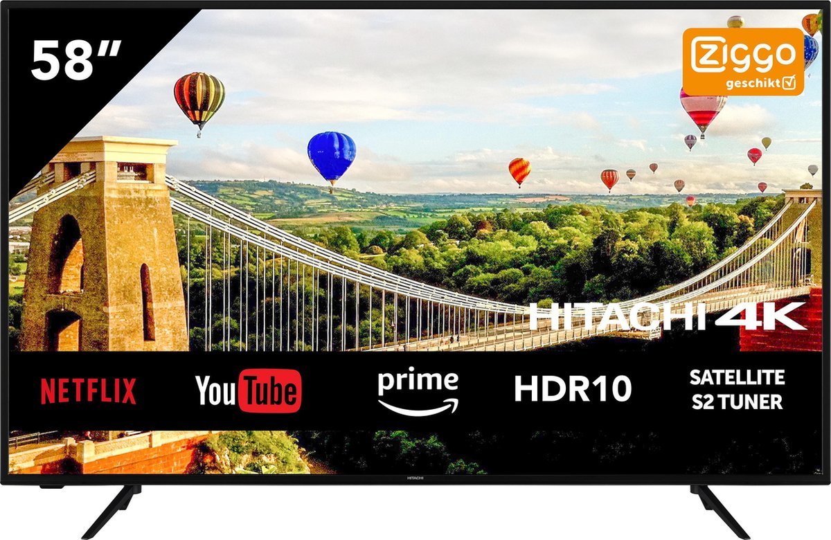Hitachi 58HK5600 Smart televisie met Netflix en Youtube