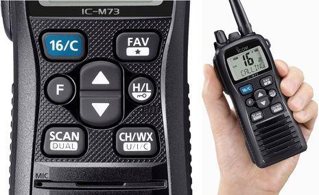 Icom IC-M73EURO+ handmarifoon met ATIS VDES-gereed