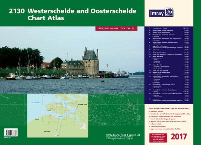 Imray 2130 Wester- en Oosterschelde Atlas kaartenset