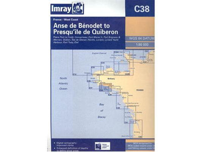 Imray C38 Anse de Bénodet to Presqu'île de Quiberon