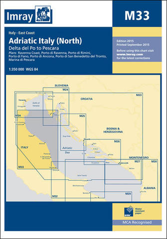 Imray M33 Adriatic Italy (North) - Delta del Po to Pescara