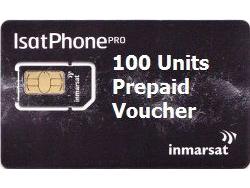 Inmarsat 100 unit Prepaid Voucher voor iSatPhone, 90 dagen geldigheid