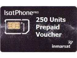 Inmarsat 250 unit Prepaid Voucher voor iSatPhone, 180 dagen geldigheid