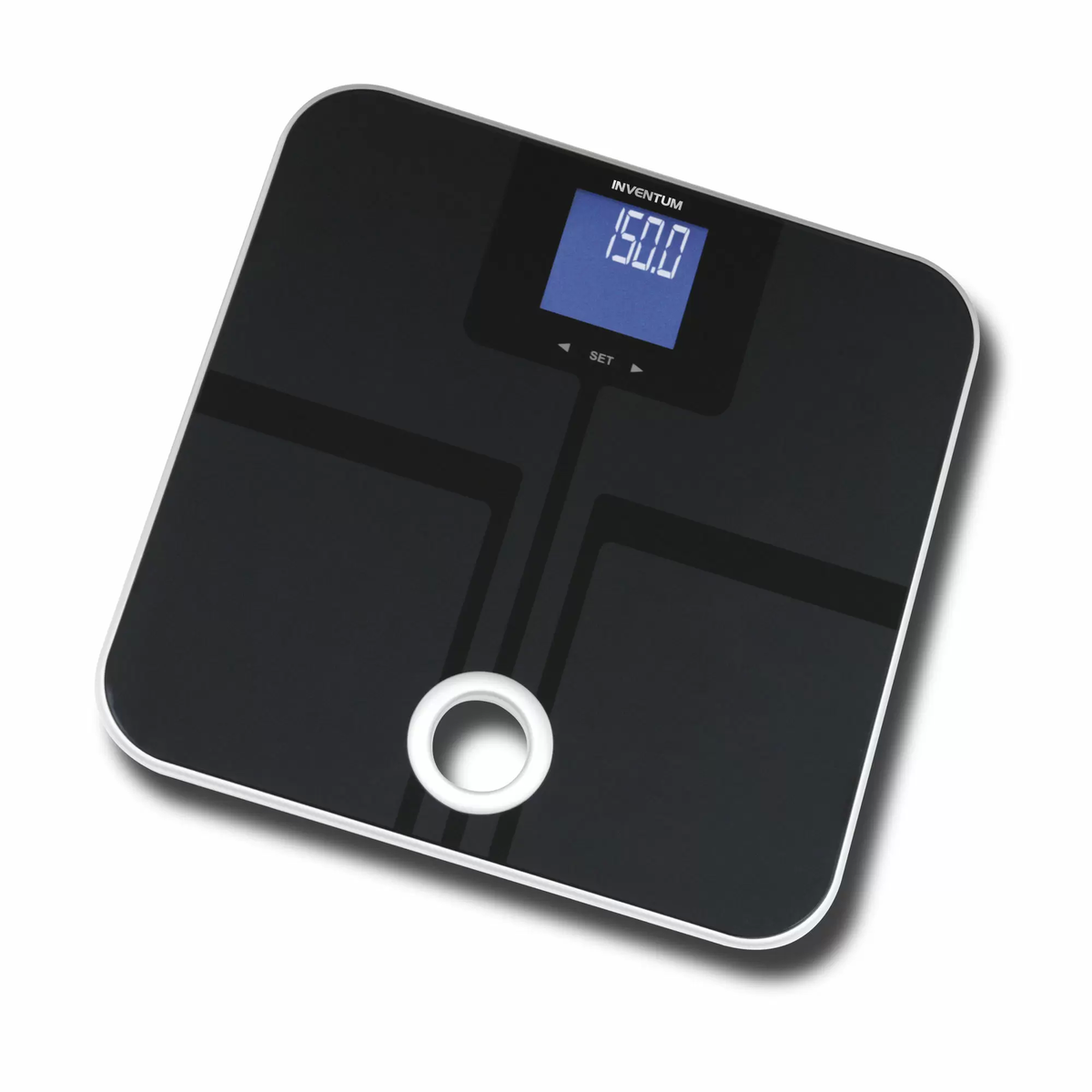 Inventum PW730BG tot 180 kg, glas,vet- vocht- en spiermassa, BMI meetsysteem
