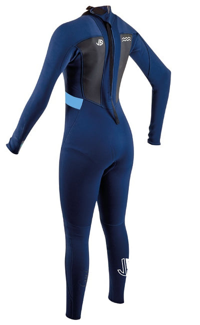 JS Watersports Maui Flex 3/2 fullsuit wetsuit blauw dames