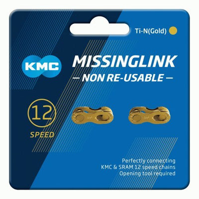 KMC Missing Link Goud 12 speed (2 stuks) campa/shimano