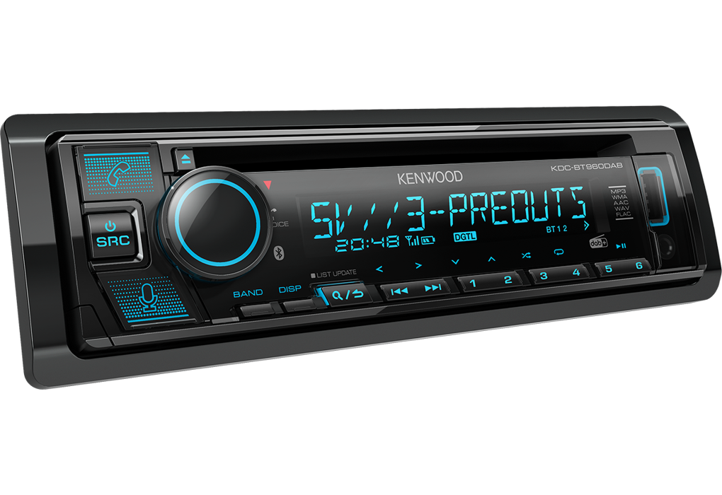 Kenwood KDC-BT960DAB Autoradio met CD-speler met FM-DAB+ tuner