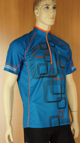 Loffler Bike Shirt Cross MTB fietsshirt korte mouwen blauw heren