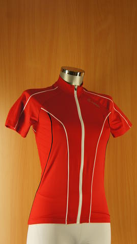 Loffler Pro FZ fietsshirt korte mouwen rood dames