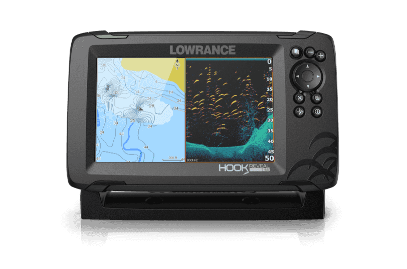 Lowrance HOOK Reveal 7 TripleShot fishfinder met transducer