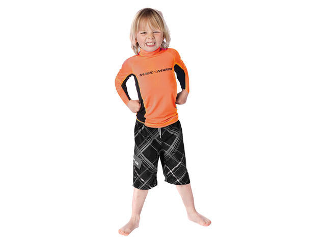 Magic Marine Cube Rash Vest L/S Kids snel drognd rekbaar kinder vest