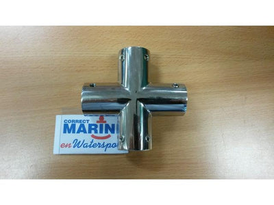 Marinetech 50.2.01.564 handrailing verbinder 4-weg 22mm