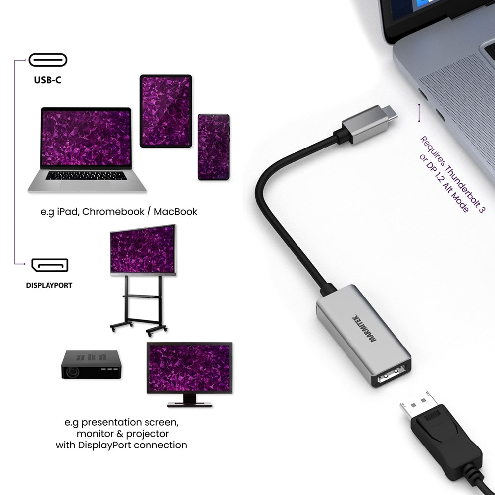 Marmitek CONNECT USB-C to DISPLAY PORT
