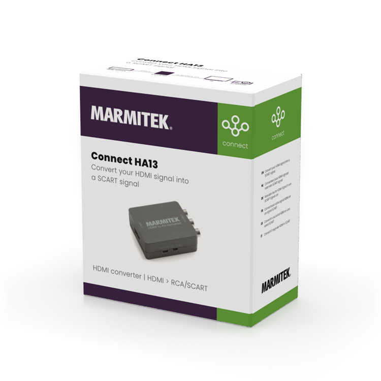 Marmitek Connect HA13 van HDMI naar RCA-scart