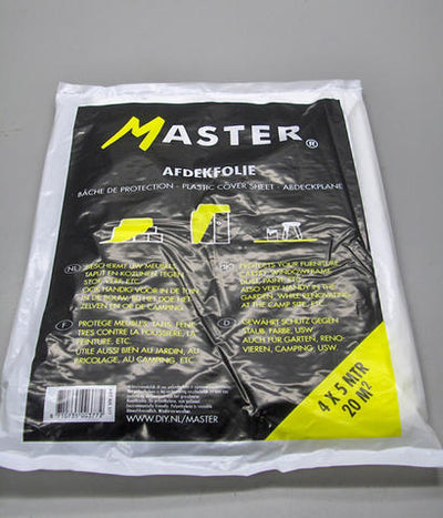 Master Afdekfolie 4x4m Transparant 0.05mm