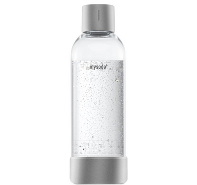 MySoda 1 liter fles Silver