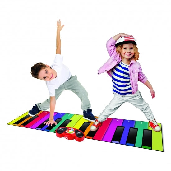 N-Gear Giant Piano Dance op een 180 cm mat al springend muziek maken