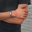 Nautiqo Touw armband blauw en grijs